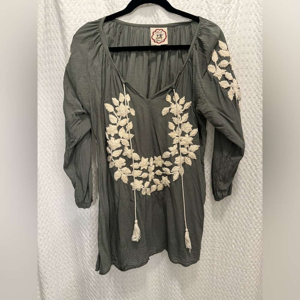 Boho Embroidered Shirt
